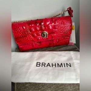 Brahmin Red Polina Crossbody (NEW)